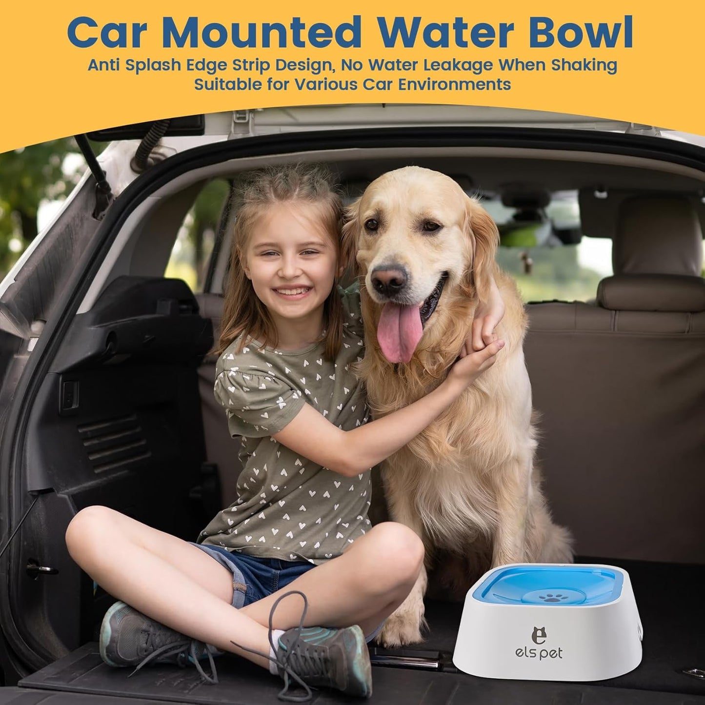 Paw Harbor No-Spill Travel Dog Water Bowl