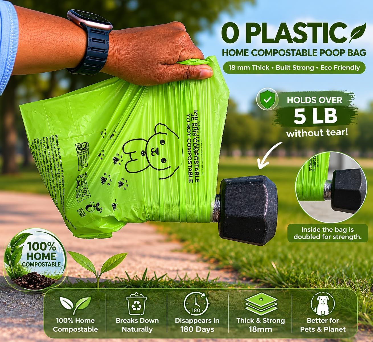 Dog Poop Bags dispenser roll