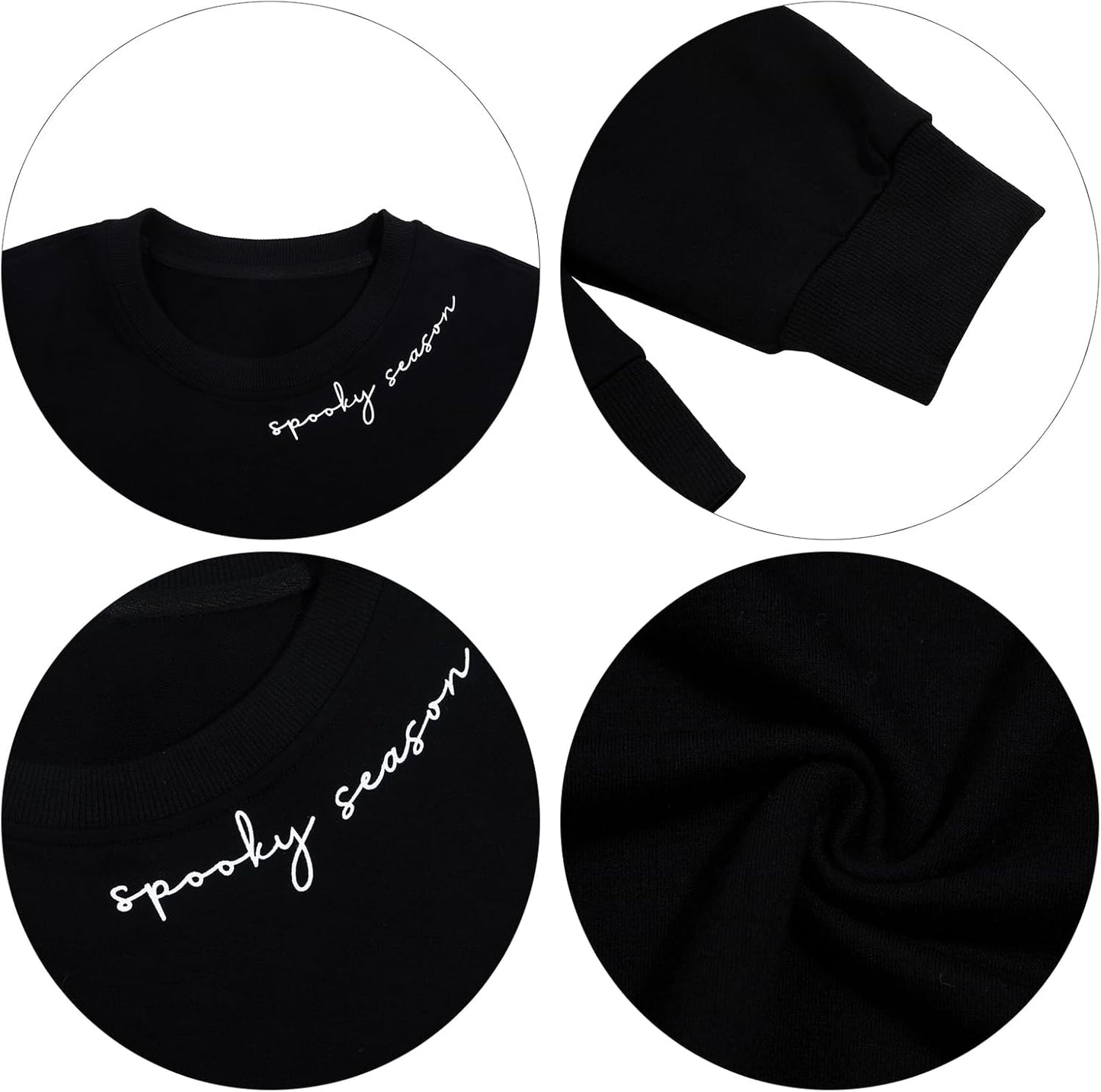 Spooky Season Ghost Sweatshirt — Halloween Graphic Crewneck (Women'S)
