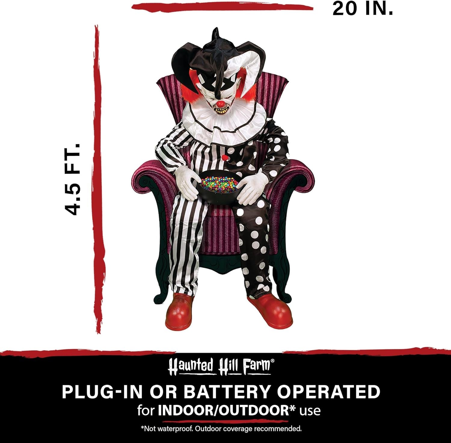 7Ft Soul Sucker Demon Reaper Animatronic — Motion-Activated Talking Halloween Prop