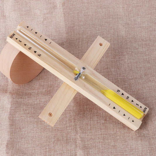 Wall-Mounted Wooden Sauna Hourglass Timer (15/30 Min)