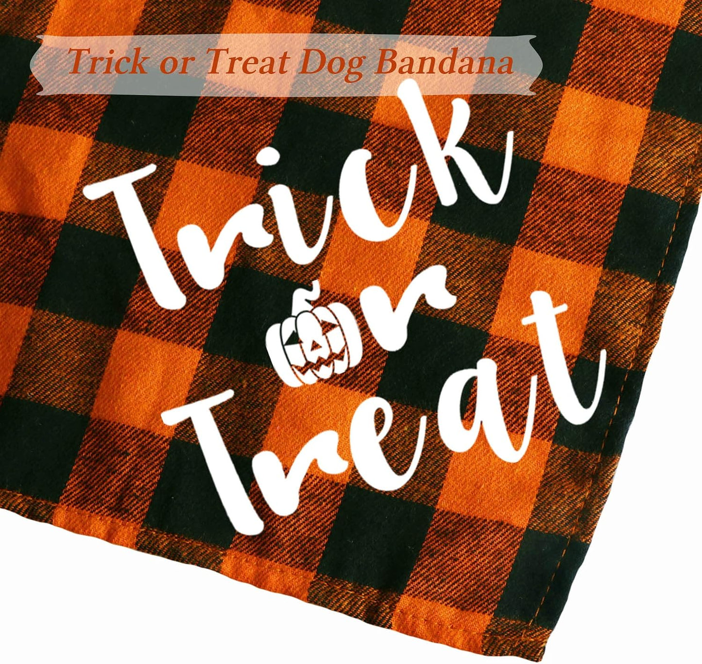 Holiday Plaid Dog Bandanas, 6 Pack Halloween Thanksgiving Day Christmas Dogs Bandana for Holiday Dog Puppy Costumes Decorations