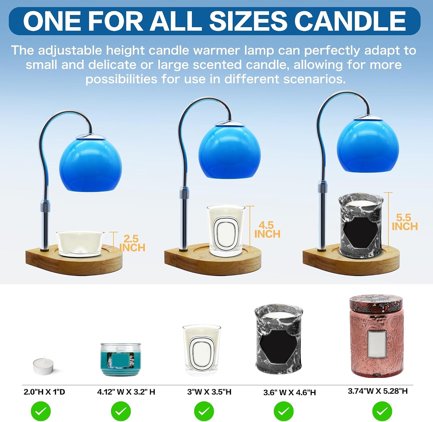 Aurora Bloom Candle Warmer Lamp — Dimmable Flower Glass Wax Melt Warmer with Timer | Luxury Flameless Candle Heater & Home Decor Gift