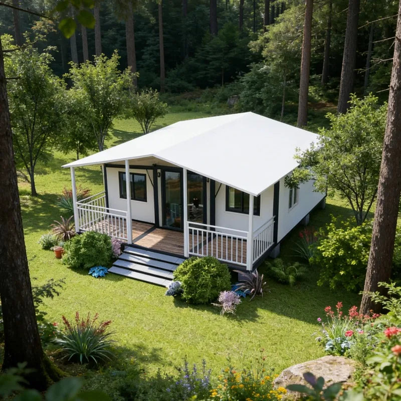 Foldable Prefab Tiny Home Cabin with Panoramic Window