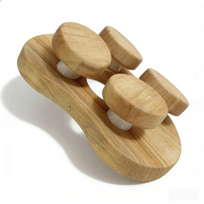 Wooden Sauna Headrest with Rotating Adjustable Disc