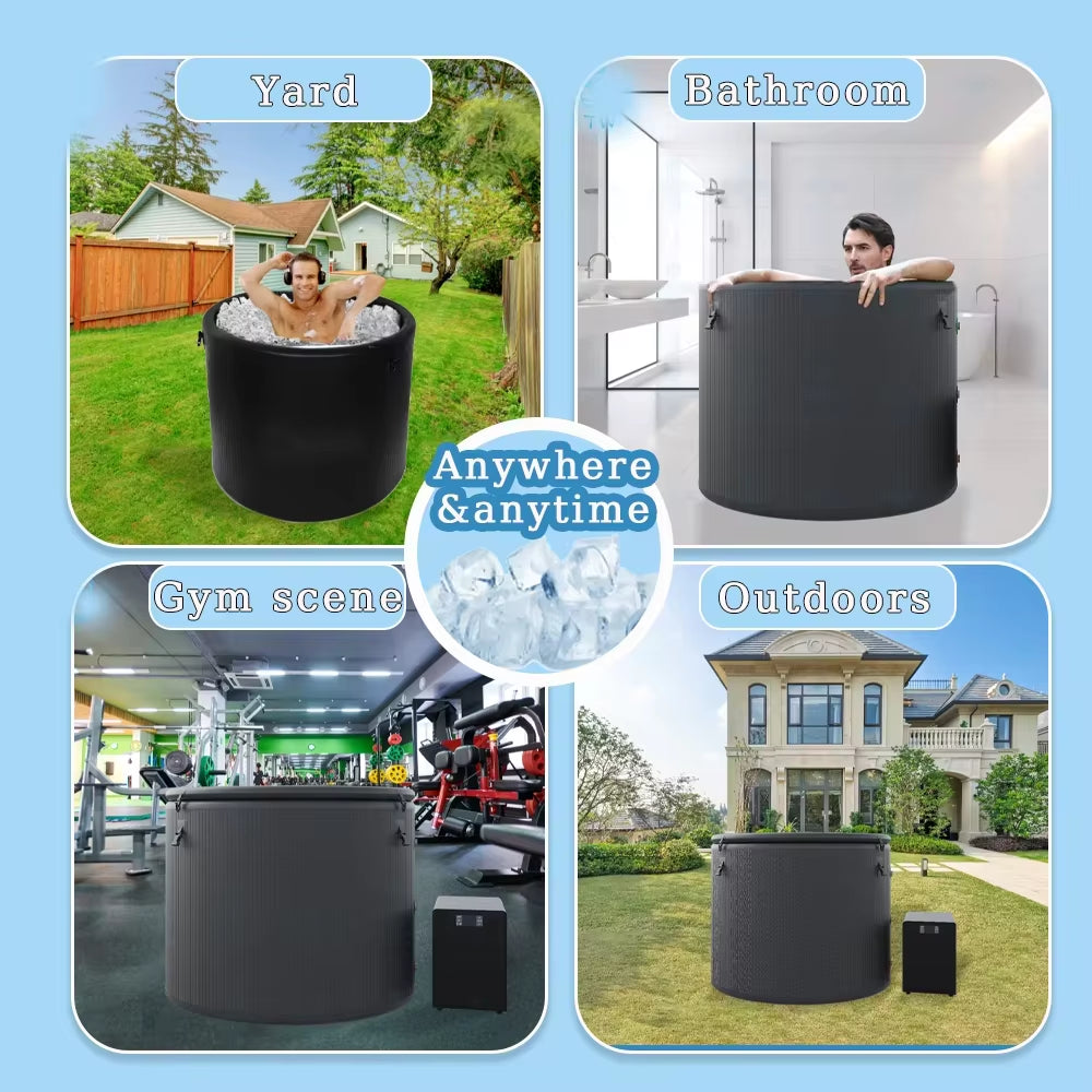 Inflatable Ice Pod Cold Plunge Tub with Water Chiller
