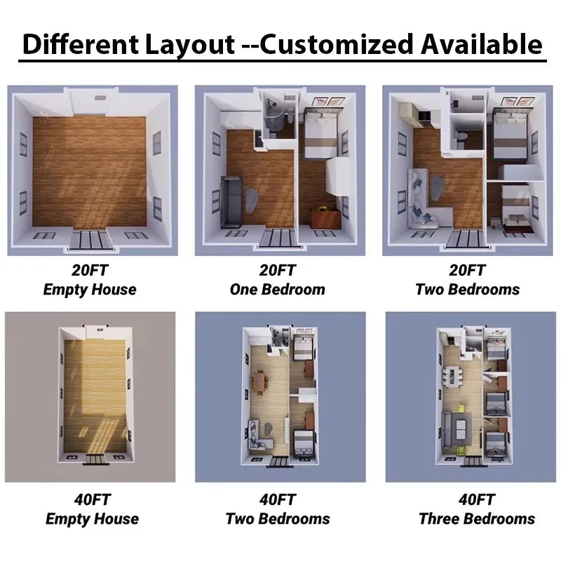 20-40Ft Luxury Expandable Prefab Container House