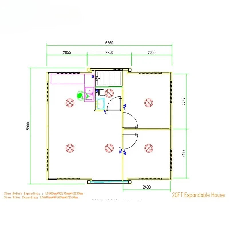 Extendable Modular Prefab Home (3-5 Bedroom)