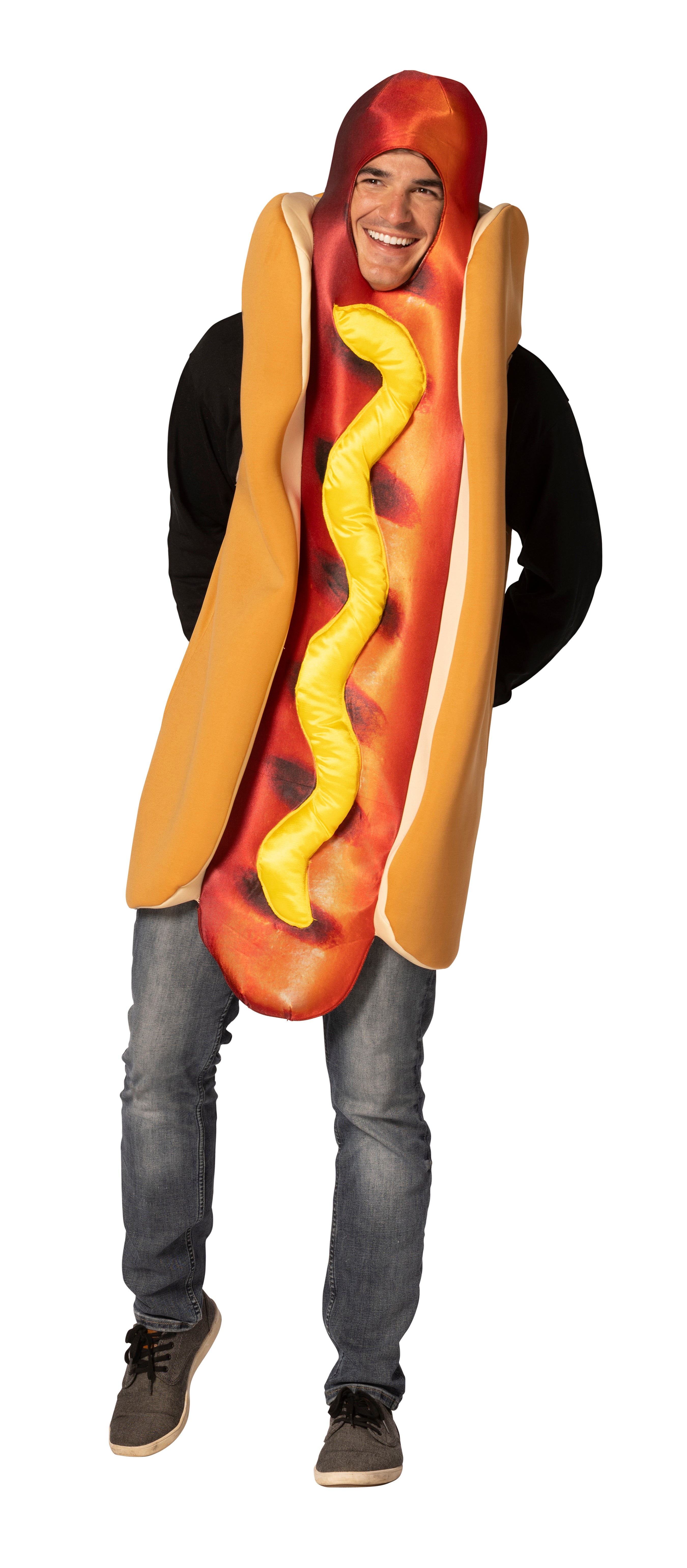 Rasta Imposta Ultimate Grilled Hot Dog Halloween Costume, Multicolor, Adult One Size, R1295-OS