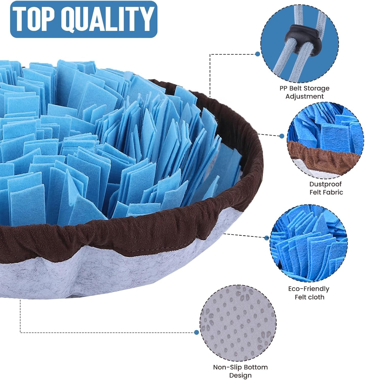 Snuffle Mat for Dogs - Interactive Puzzle Slow Feeder