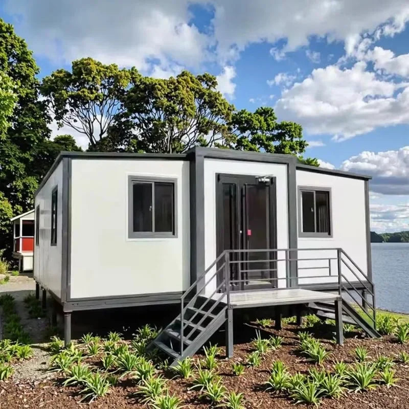 Double-Wing Extended Wooden Container Tiny House (20/40Ft)
