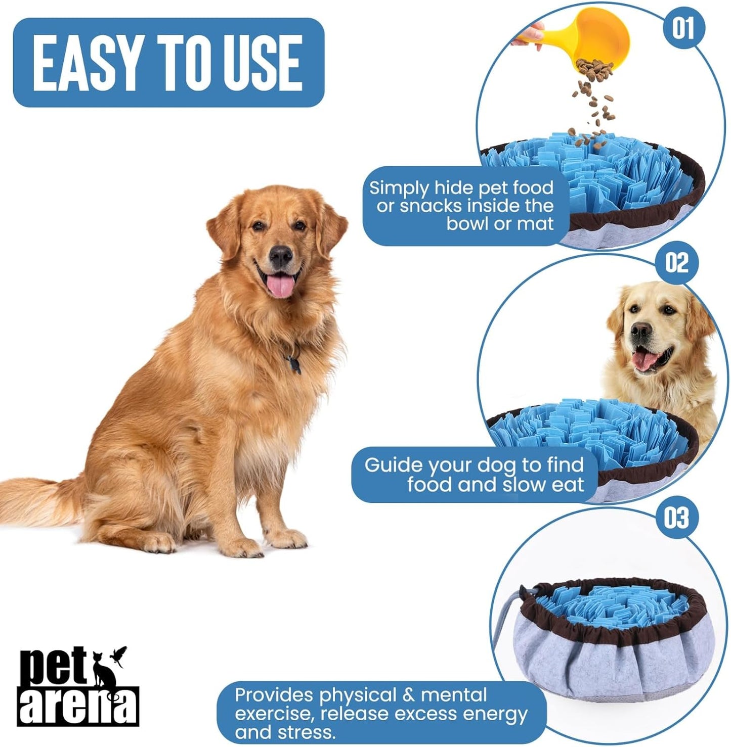 Snuffle Mat for Dogs - Interactive Puzzle Slow Feeder