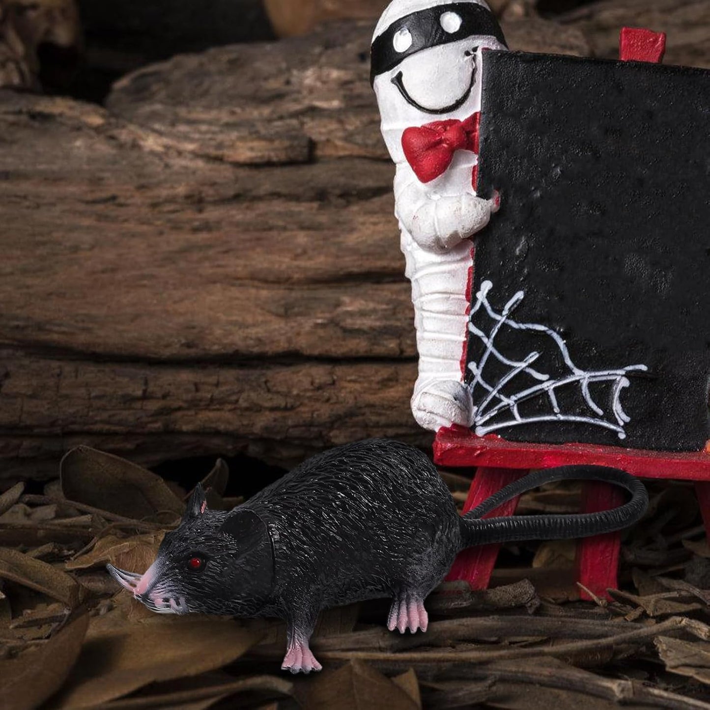 Realistic Animatronic Rat Prop — Creepy Fake Mouse for Halloween Pranks