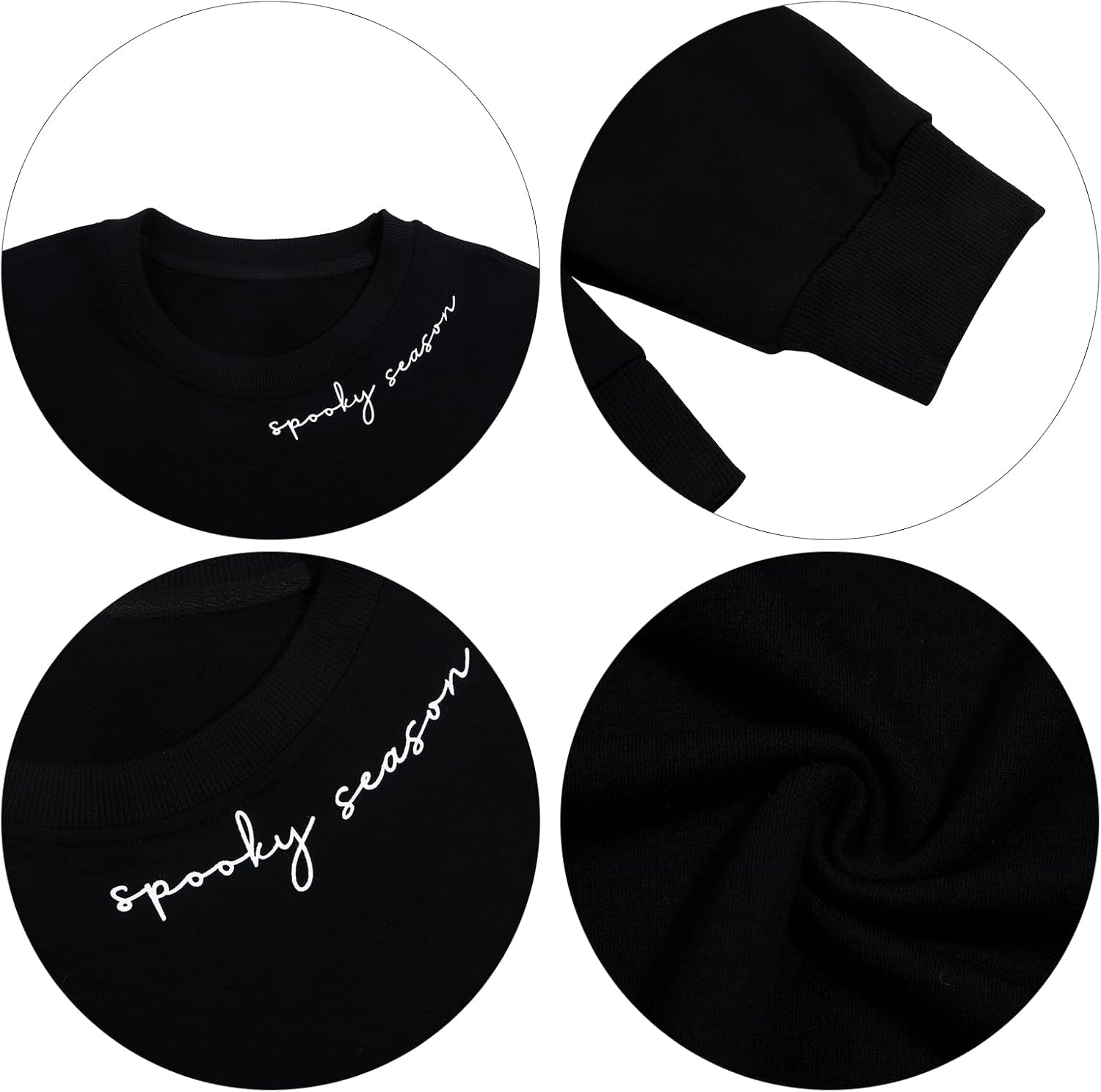 Spooky Season Ghost Sweatshirt — Halloween Graphic Crewneck (Women'S)