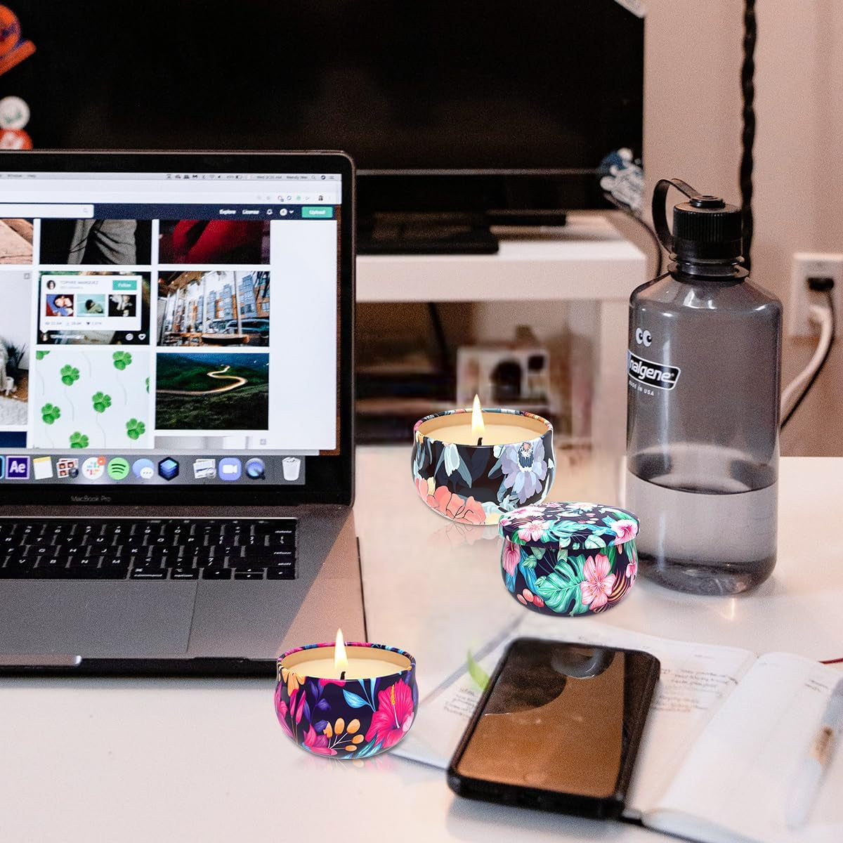 Petite Luxe Scented Candle Trio — 3 Soy Aromatherapy Candles Gift Set | Cozy Luxury Home Fragrance