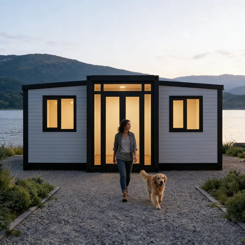 Expandable Collapsible Container Home with Bathroom (2/3/4 BR)