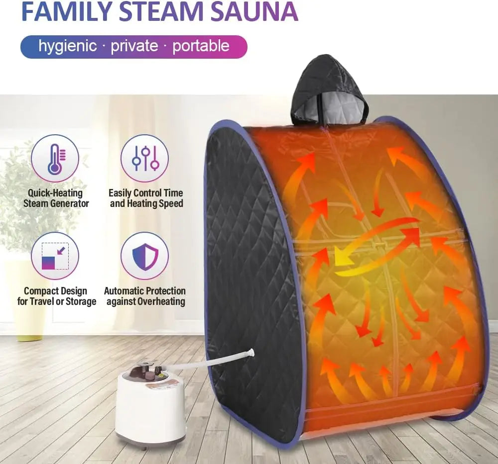 Portable Personal Steam Sauna Tent with Steamer