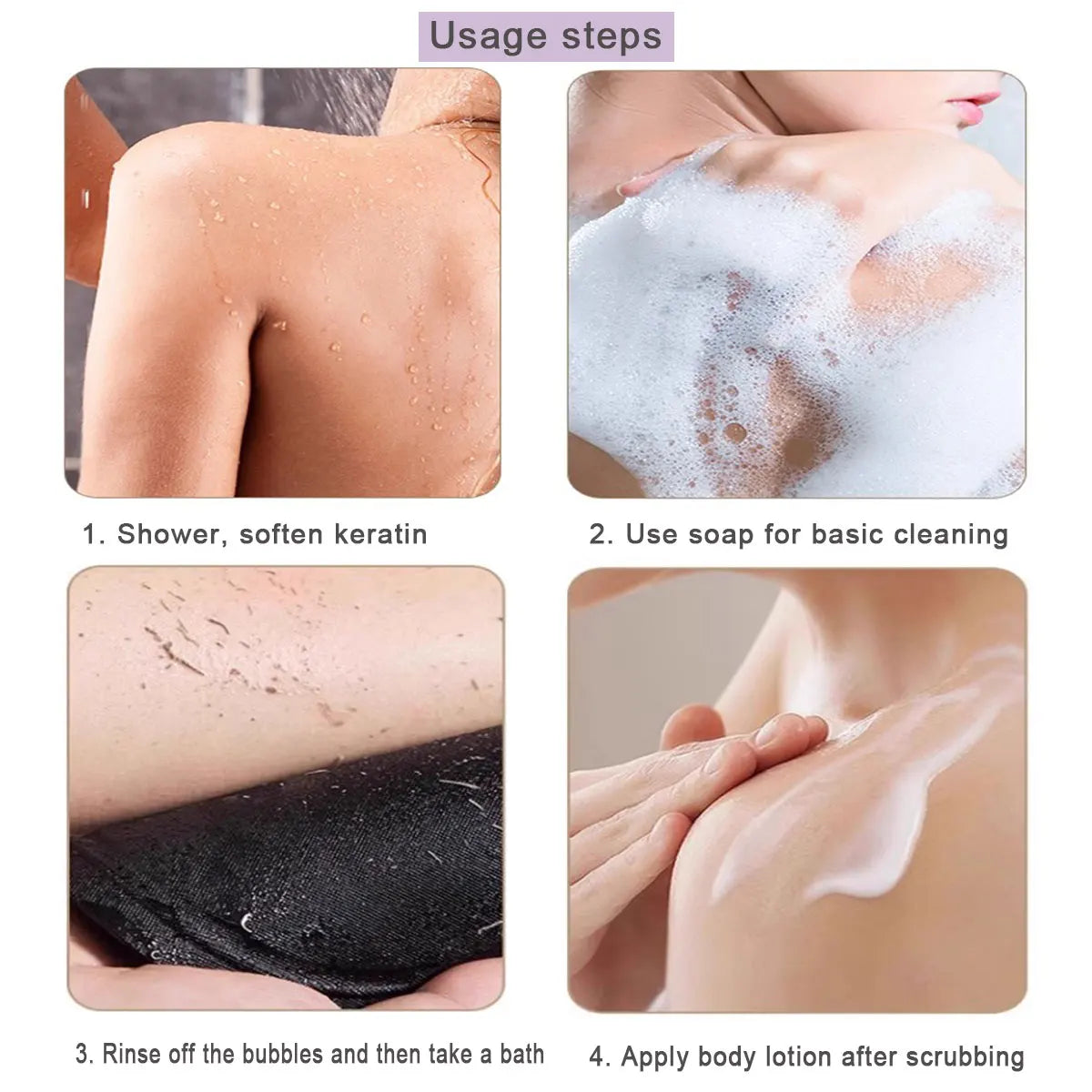 Exfoliating Body Scrub Shower Brush