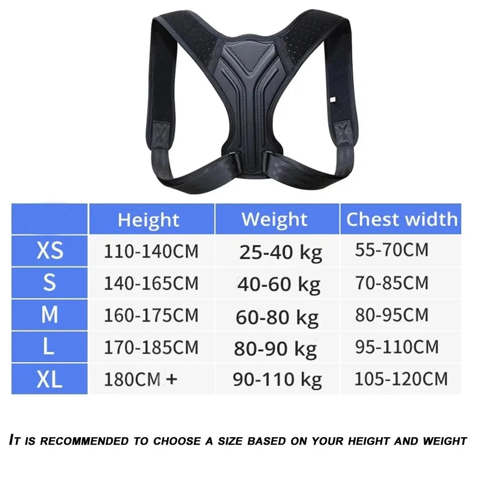Adjustable Posture Corrector Back Brace — Shoulder & Spine Support
