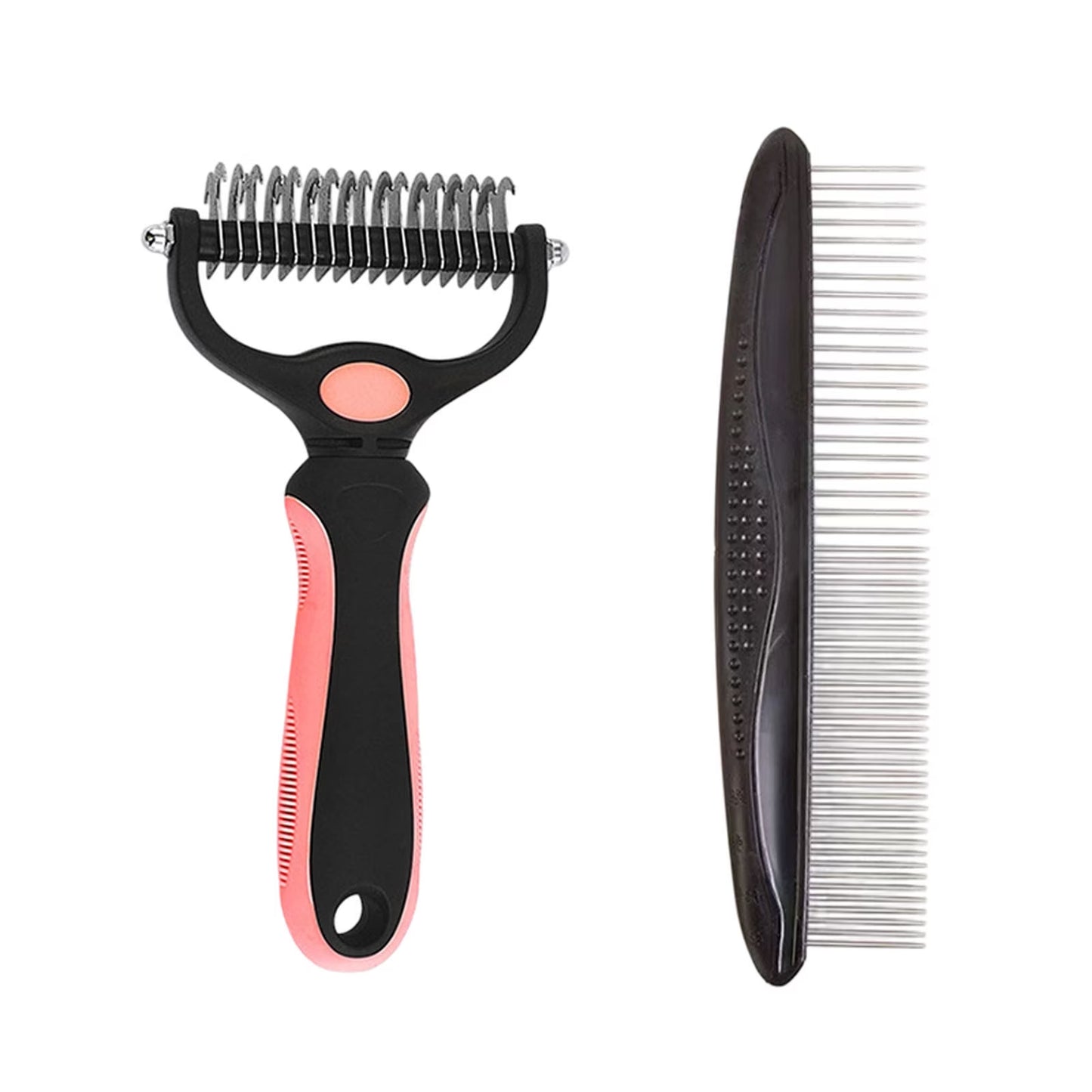 Paw Harbor Double-Sided Deshedding Brush for Dogs & Cats