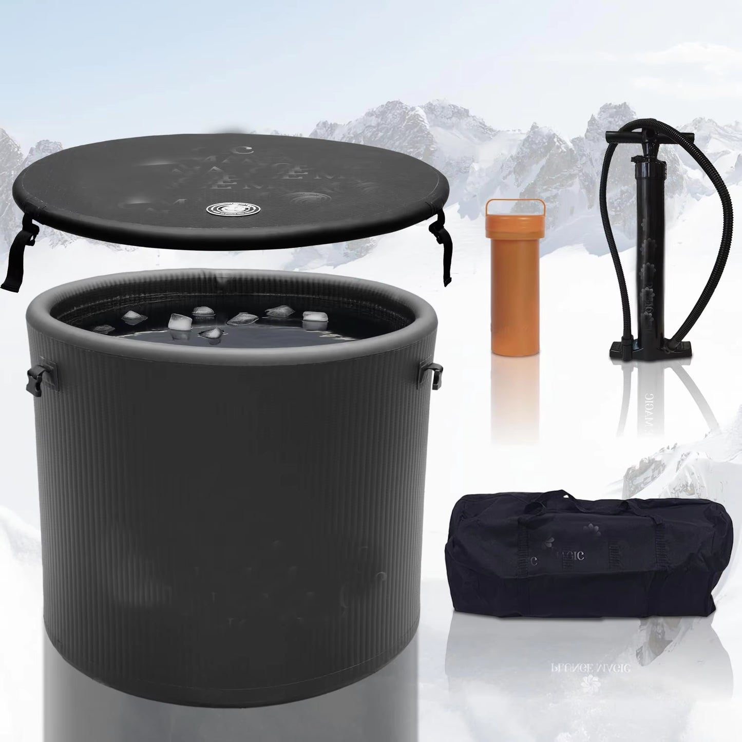 Inflatable Ice Pod Cold Plunge Tub with Water Chiller