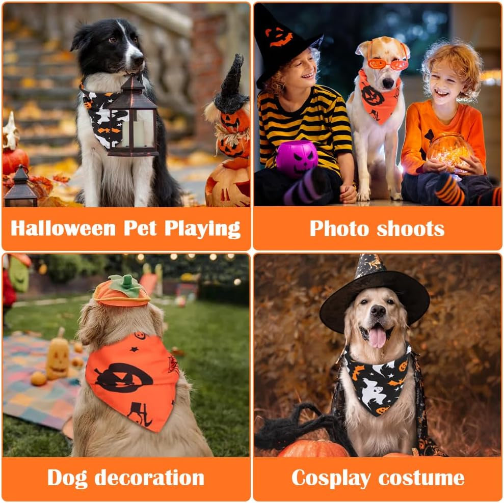 Spooky Pumpkins Bandana fit