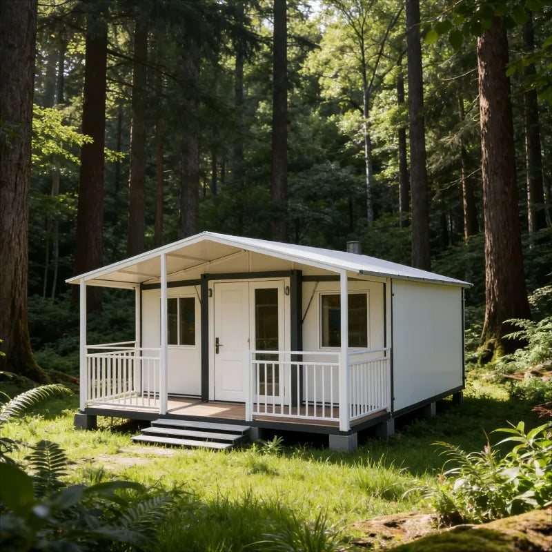 Foldable Prefab Tiny Home Cabin with Panoramic Window