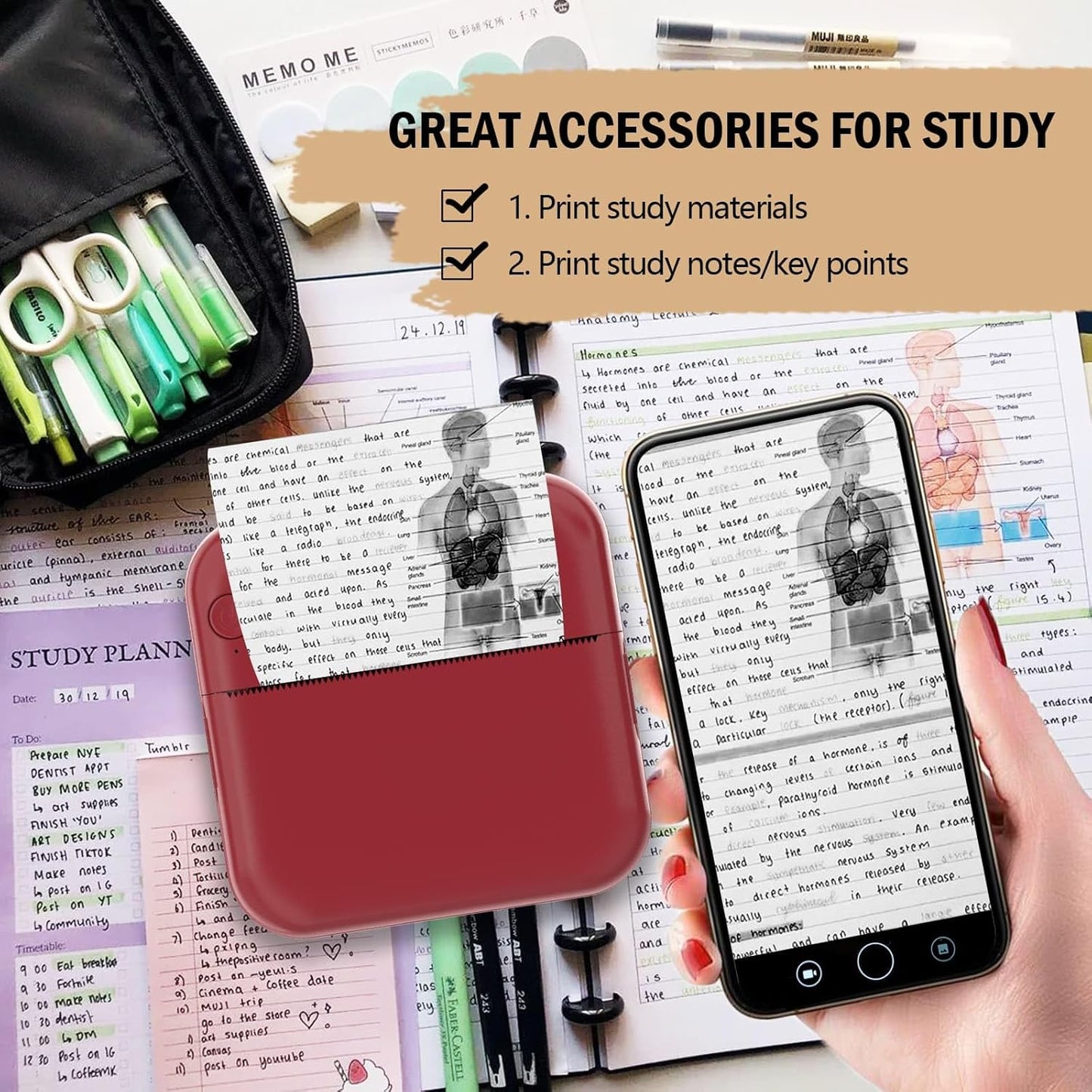 Mini Pocket Sticker Printer — Wireless Inkless Thermal Photo & Label Printer