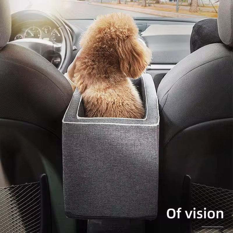 Portable Dog Car Seat & Travel Carrier - Safety Bed for Small Dogs & Cats