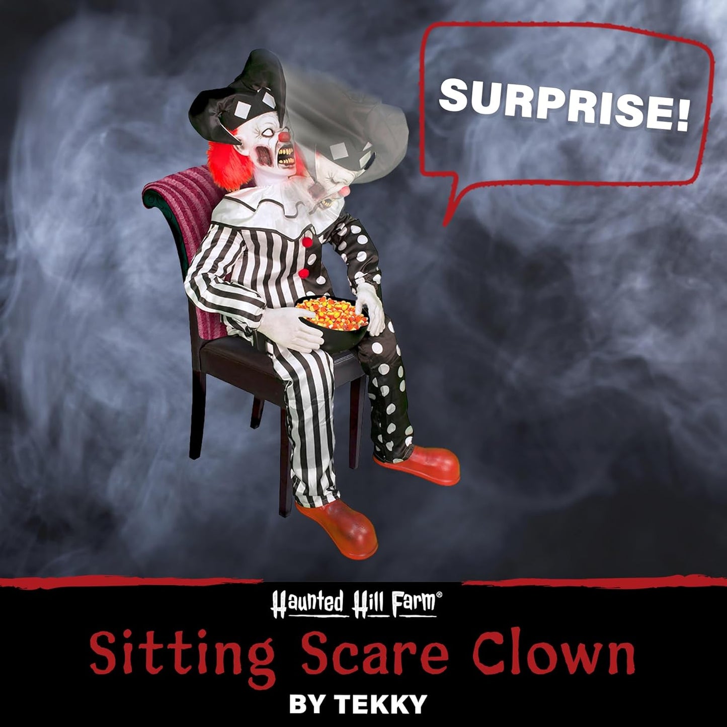 7Ft Soul Sucker Demon Reaper Animatronic — Motion-Activated Talking Halloween Prop