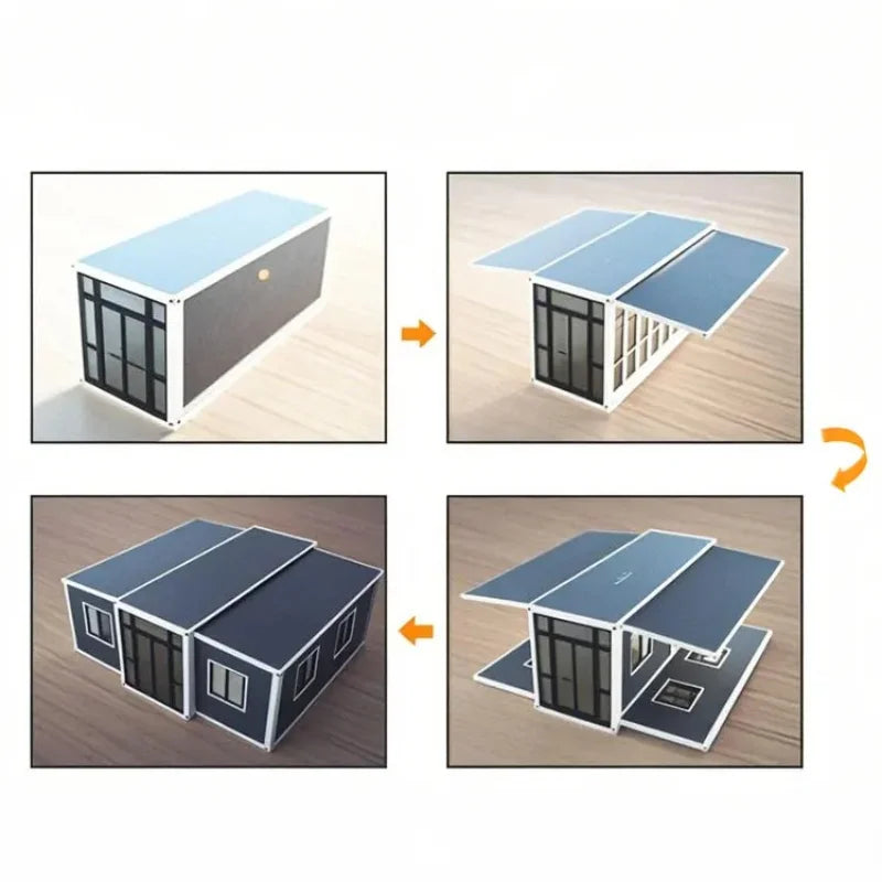 Collapsible Prefab Modular Container Home (2-4 Bedroom)