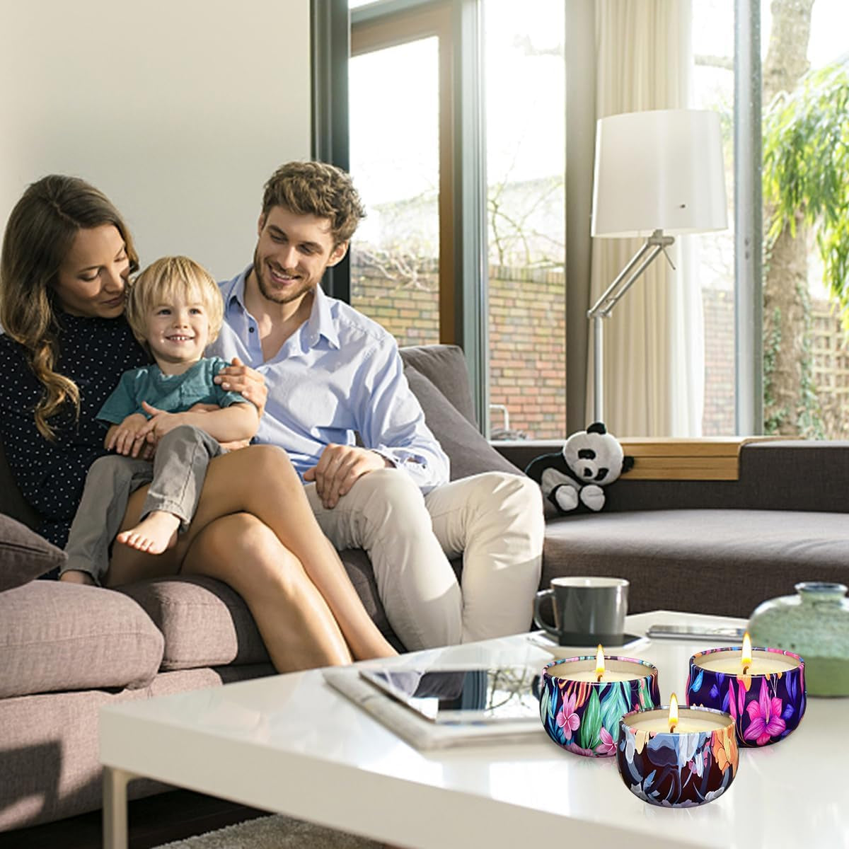 Petite Luxe Scented Candle Trio — 3 Soy Aromatherapy Candles Gift Set | Cozy Luxury Home Fragrance