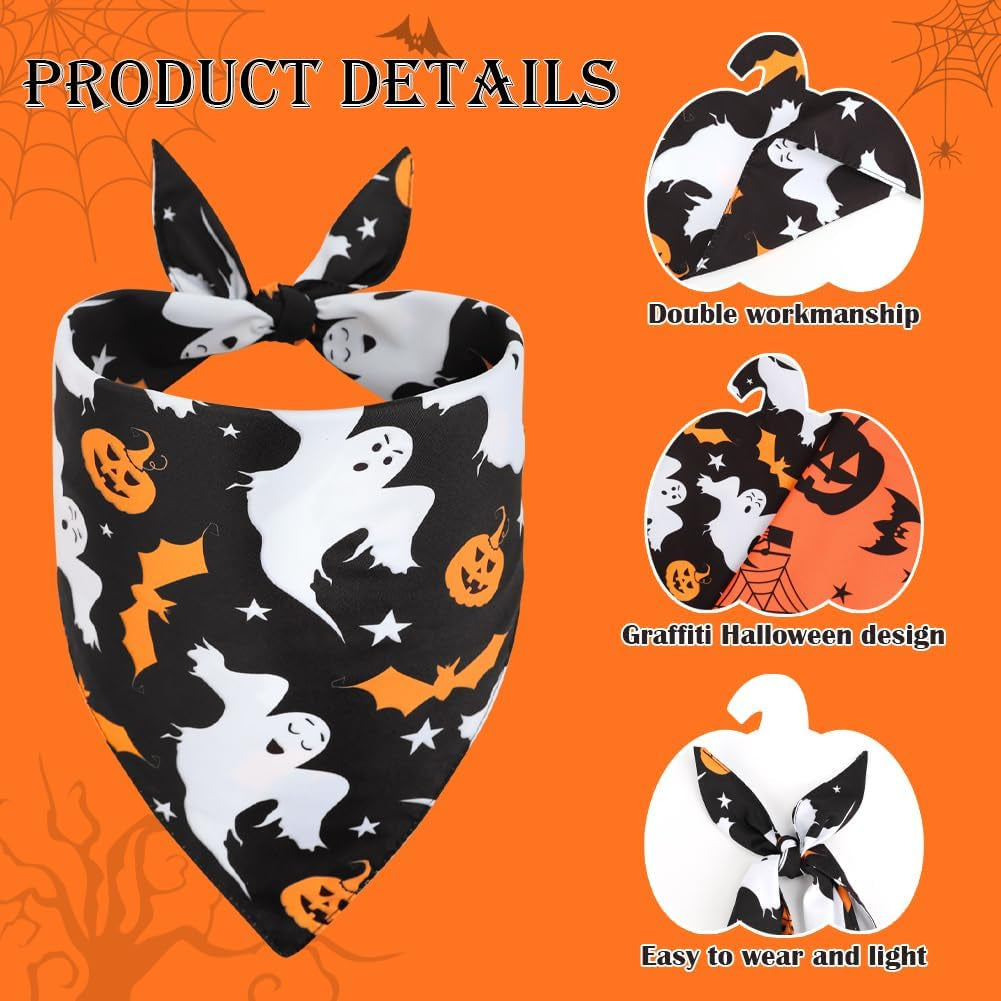 Spooky Pumpkins Bandana detail
